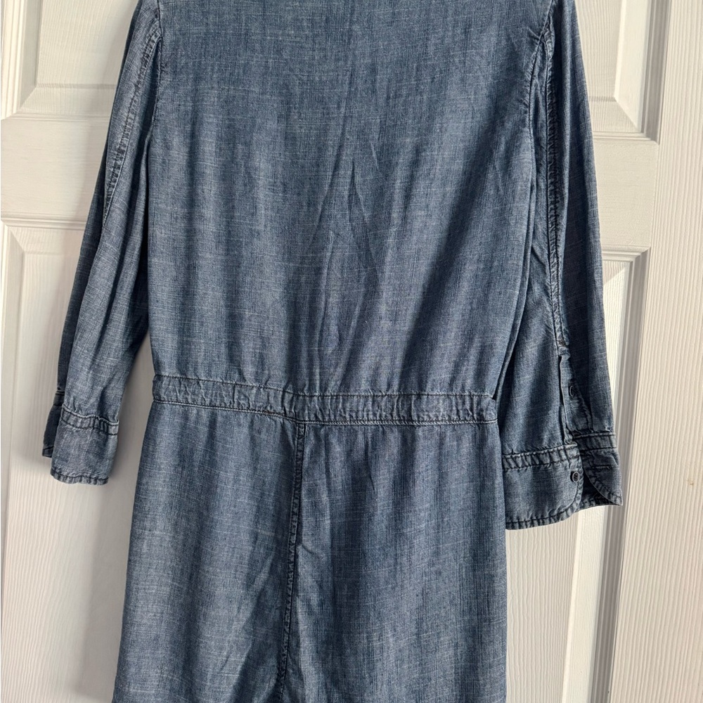 Denim Button-Up Romper - Picture 3 of 5